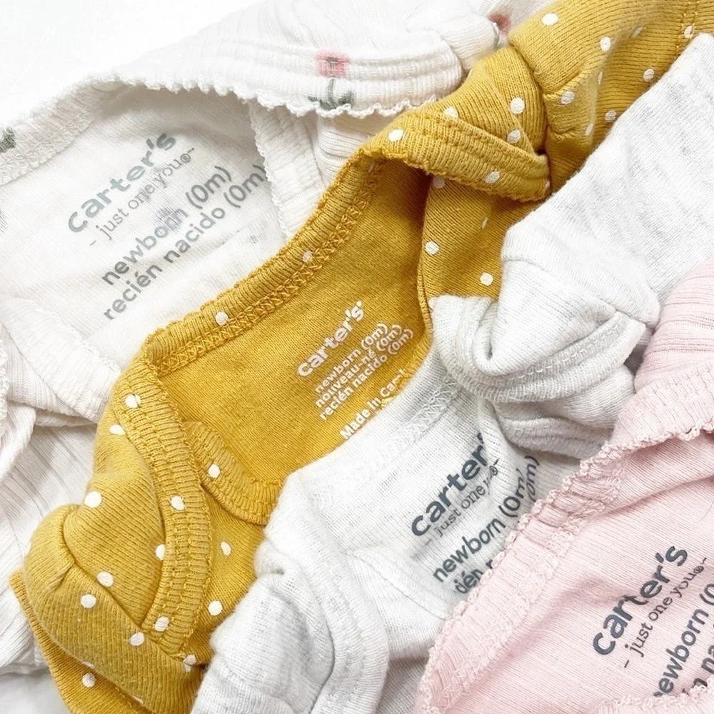 Carter's baby girls short sleeve bodysuits